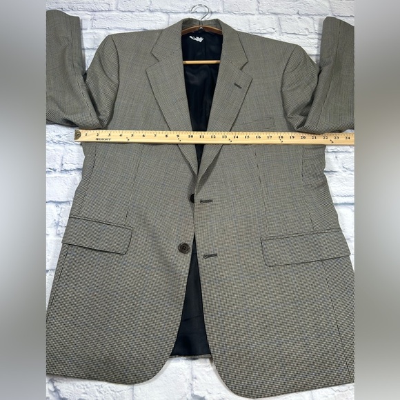 Vintage Brooks Brothers Black/Cream Sport Coat w/Notched Lapels. Wool. Size 42R. - Picture 7 of 13